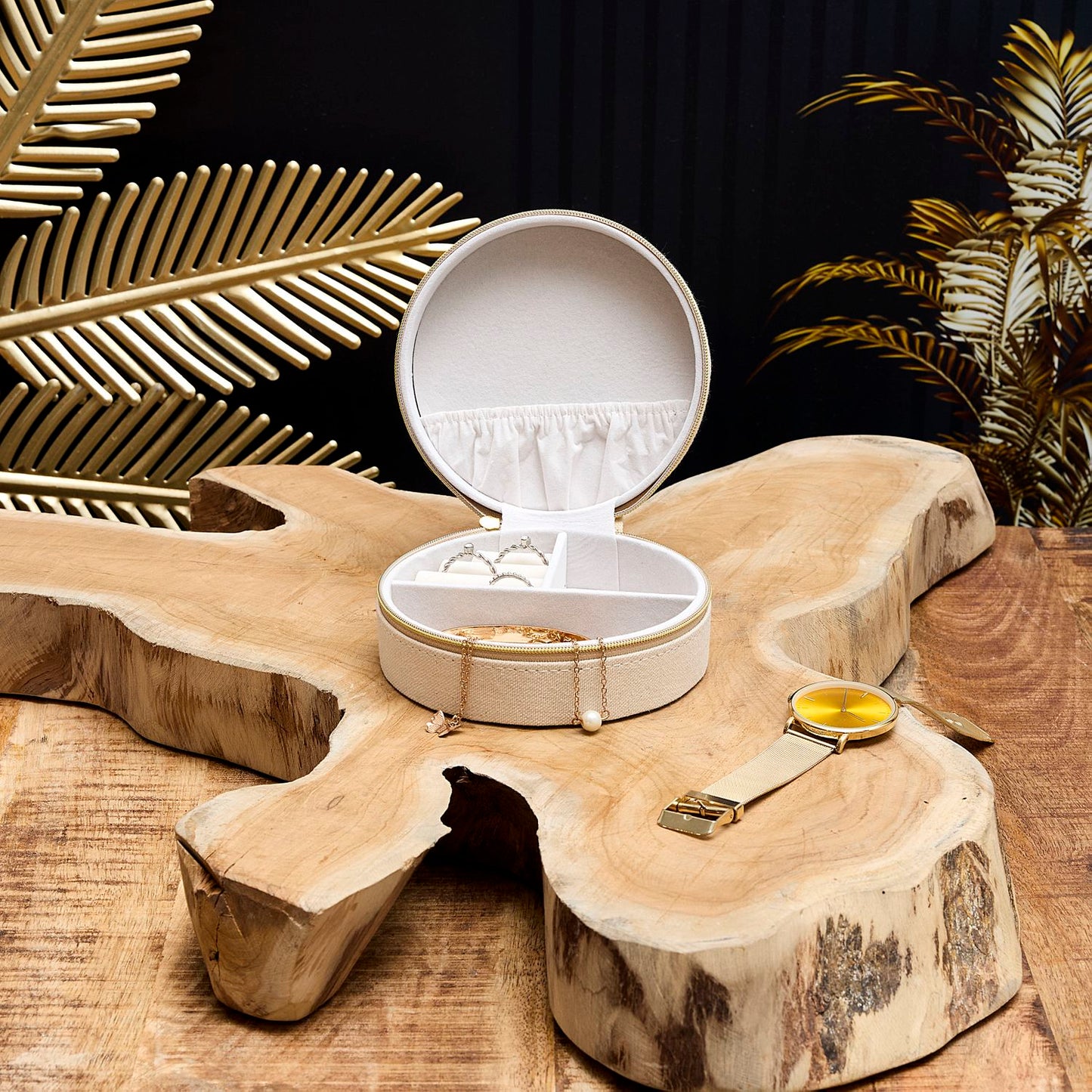 COFFRET A BIJOUX GOLDEN PARADISE