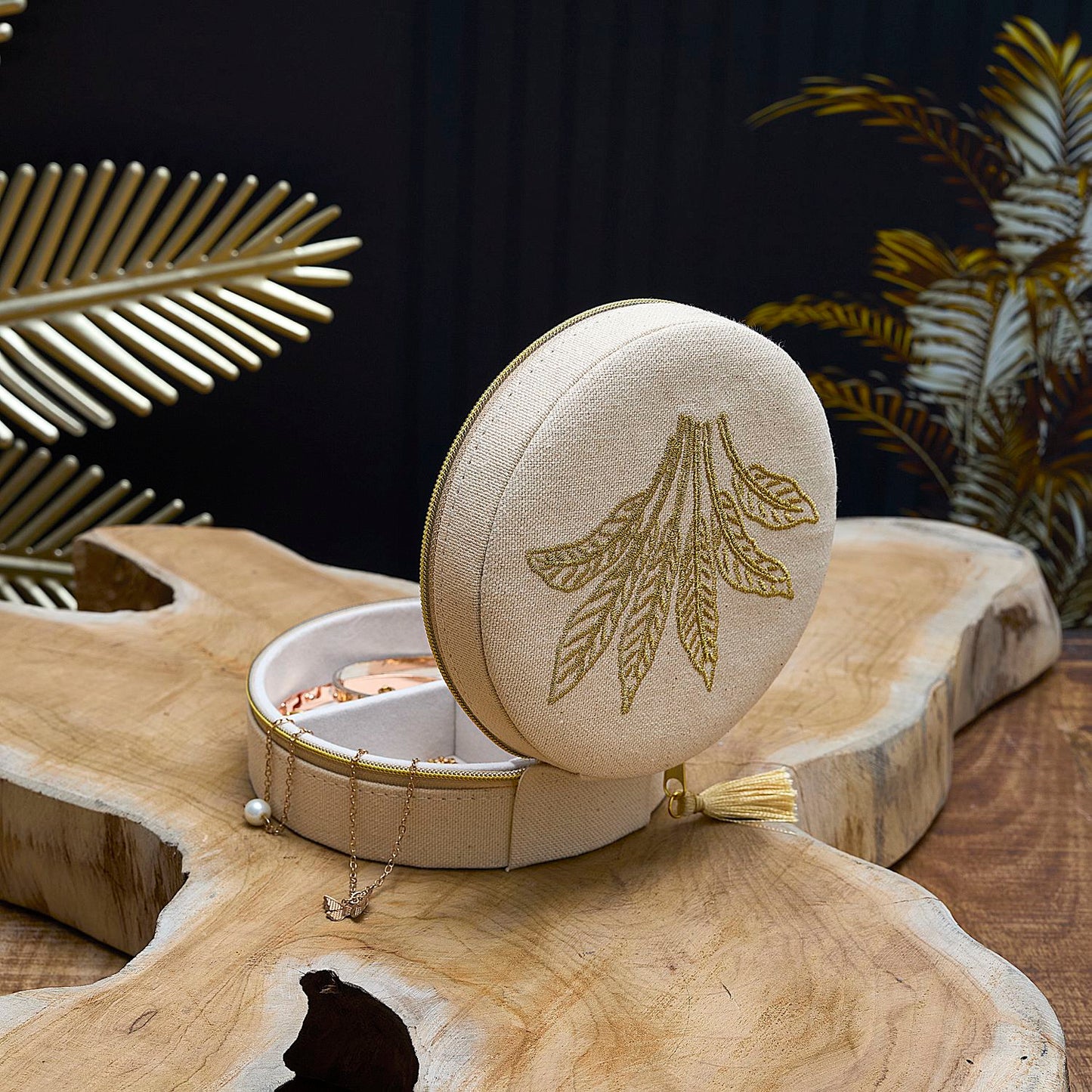 COFFRET A BIJOUX GOLDEN PARADISE