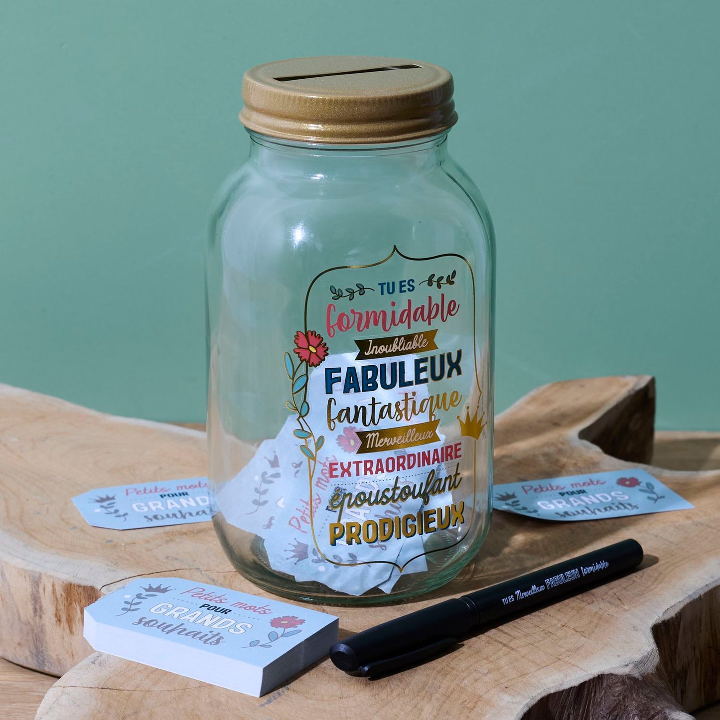 BOCAL A MESSAGES FAMILLE