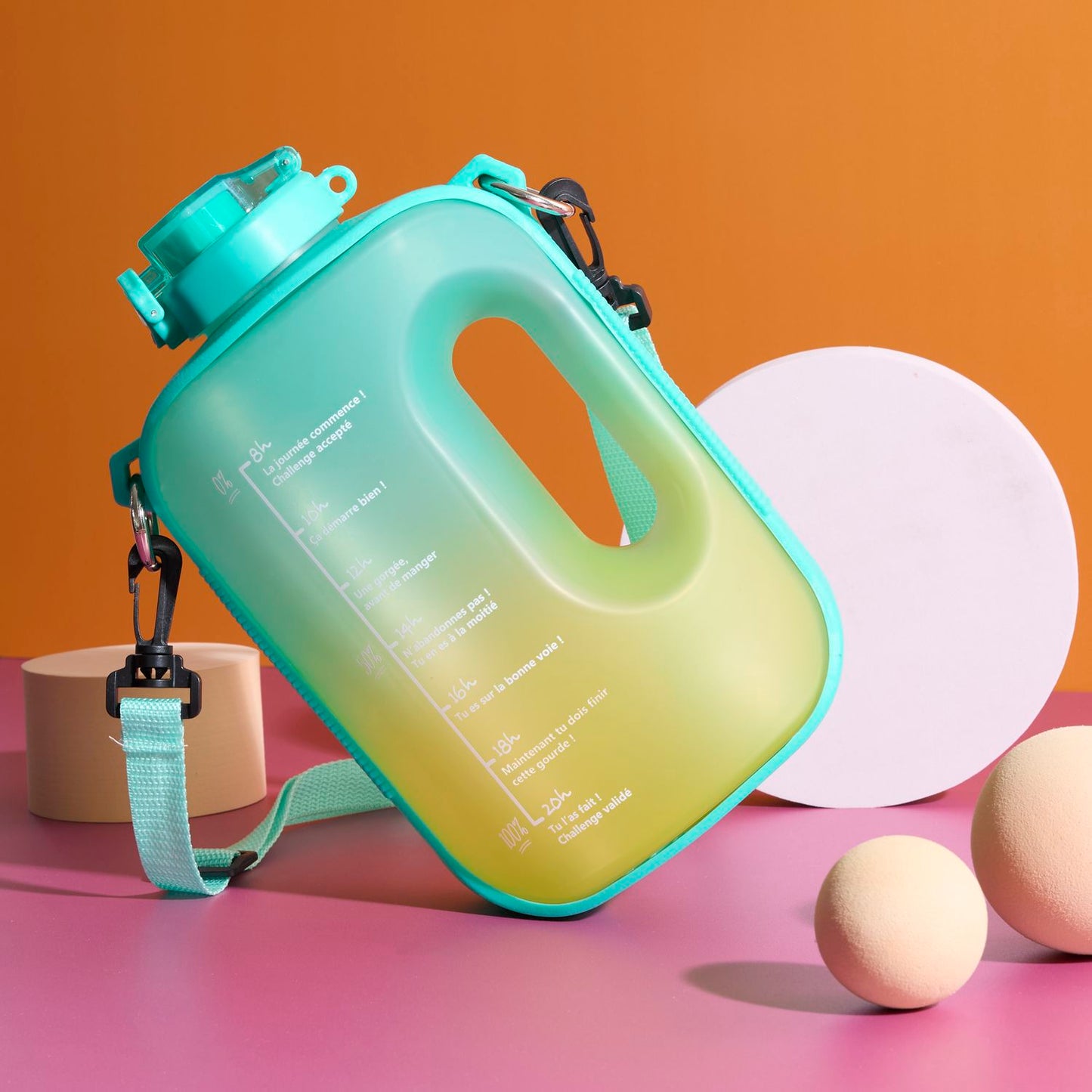 GOURDE DE MOTIVATION SUNSET LOVER XXL VERT