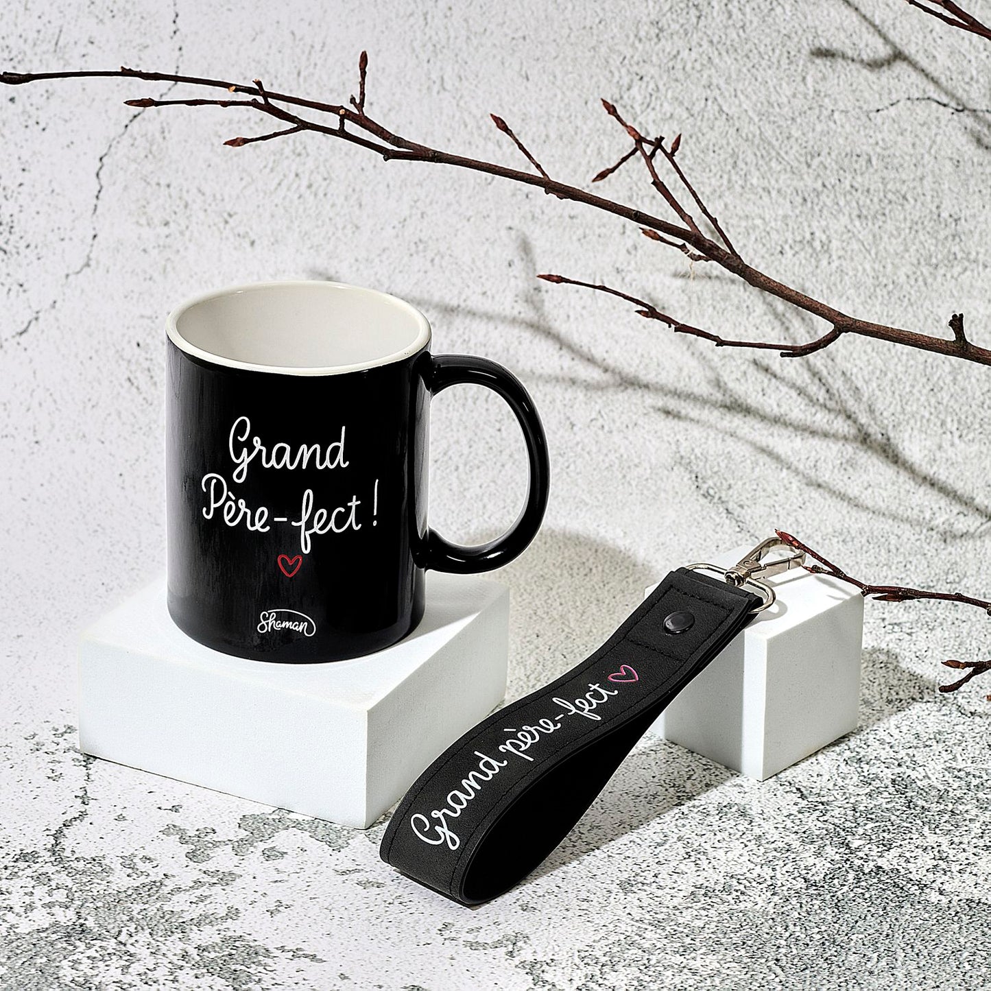 COFFRET 1 TASSE PORTE-CLE GRAND-PERE-FECT