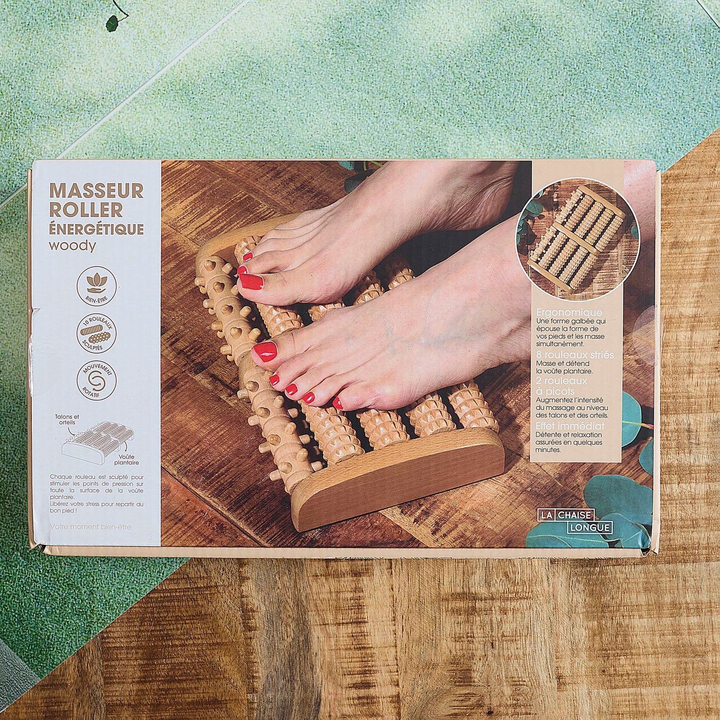 MASSEUR ROLLER ENERGETIQUE WOODY