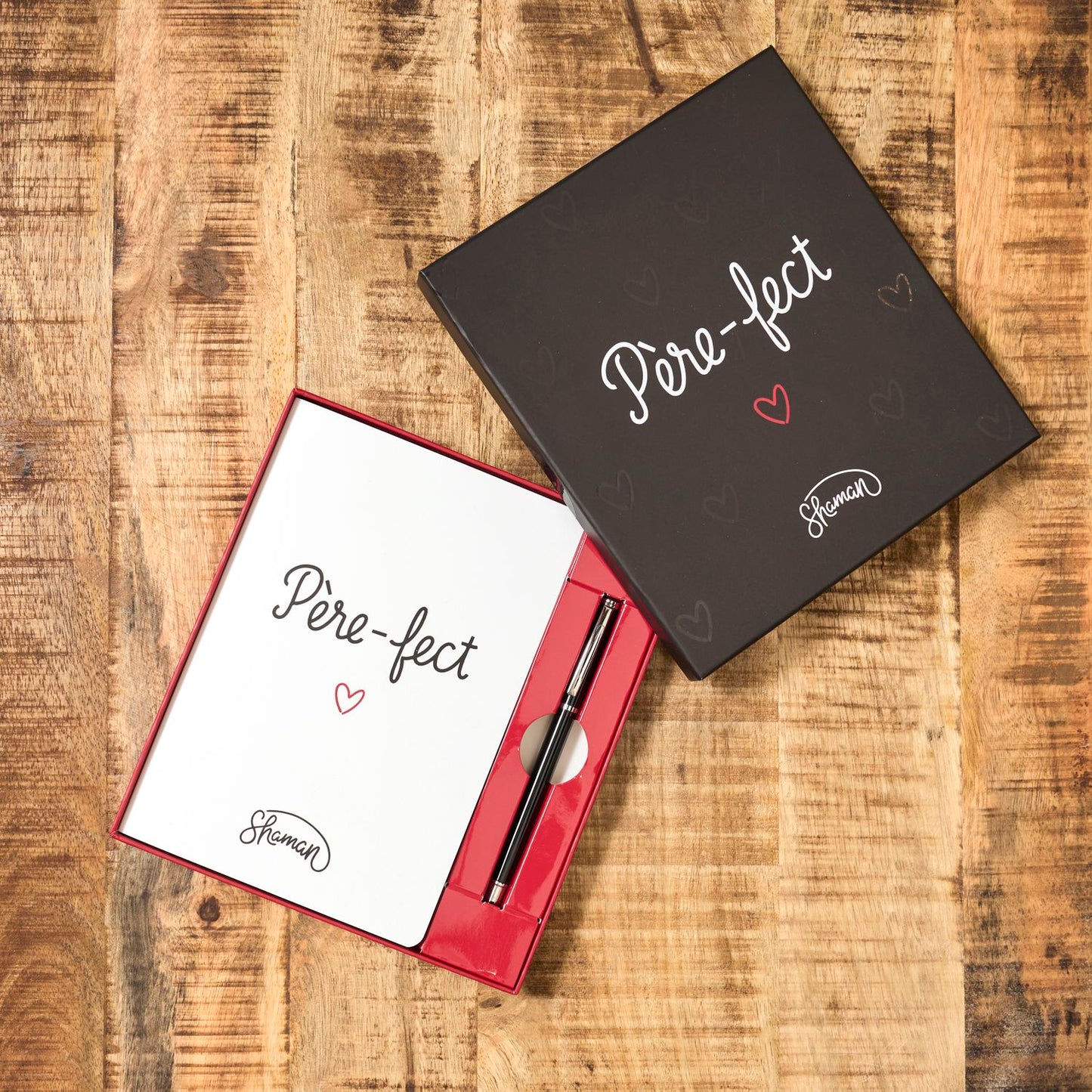 COFFRET NOTEBOOK ET STYLO PERE-FECT