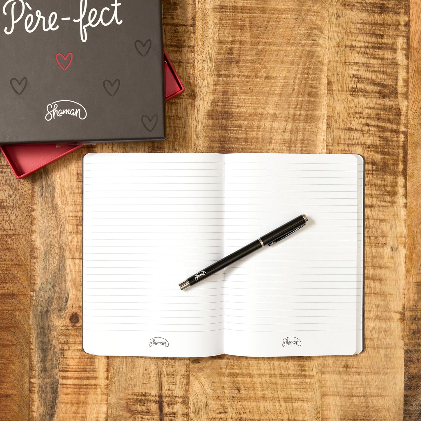 COFFRET NOTEBOOK ET STYLO PERE-FECT