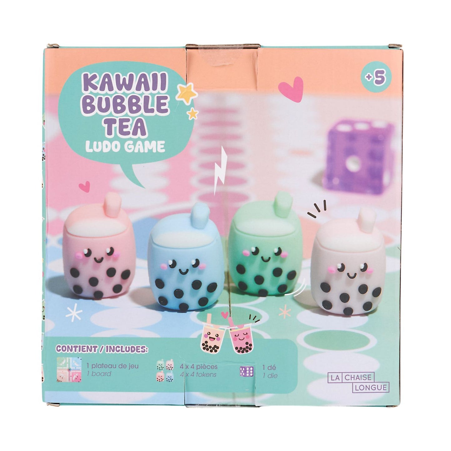 JEU DES PETITS CHEVAUX KAWAII BUBBLE TEA