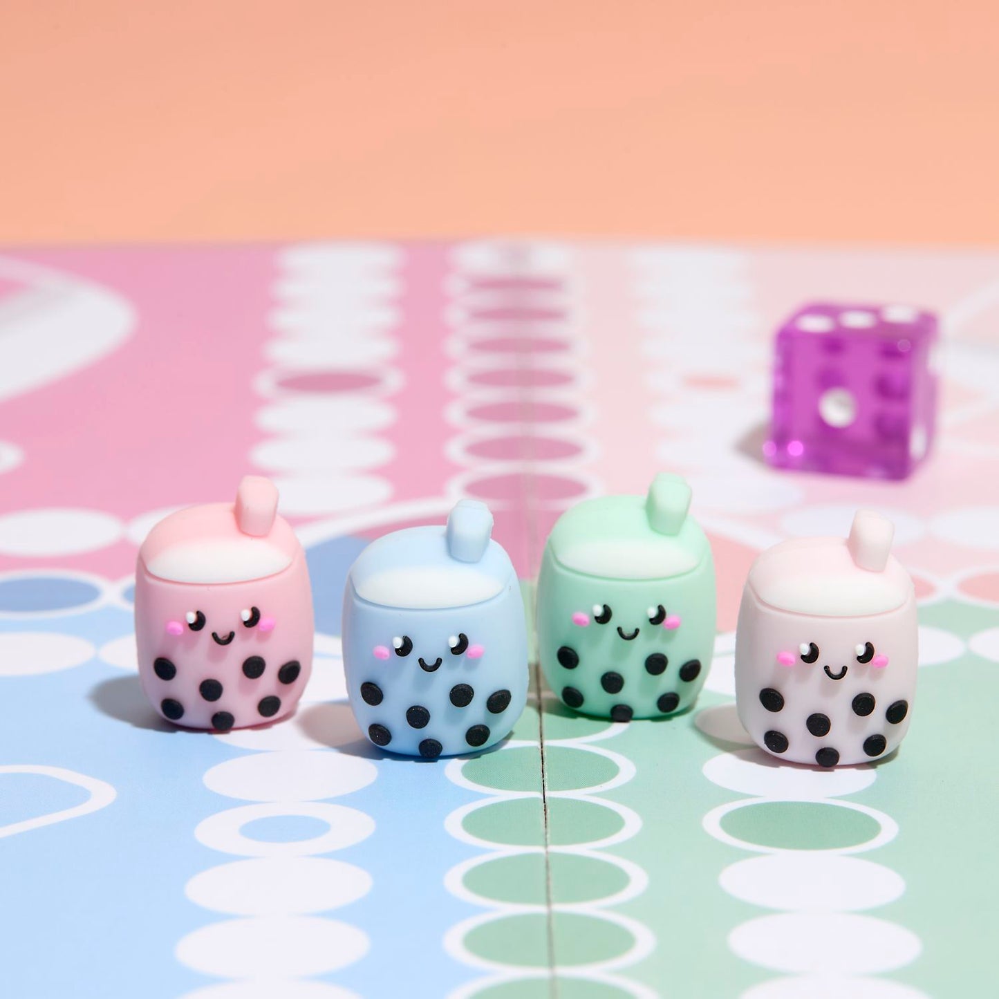 JEU DES PETITS CHEVAUX KAWAII BUBBLE TEA