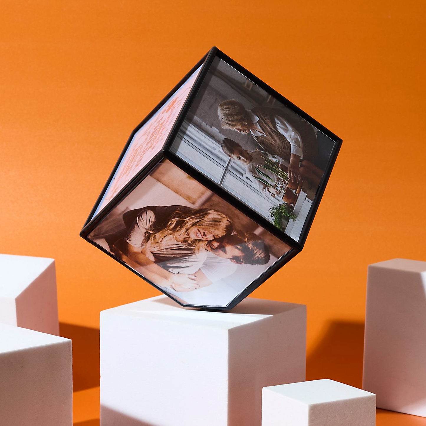 CADRE PHOTO CUBE ROTATIF ORBIT