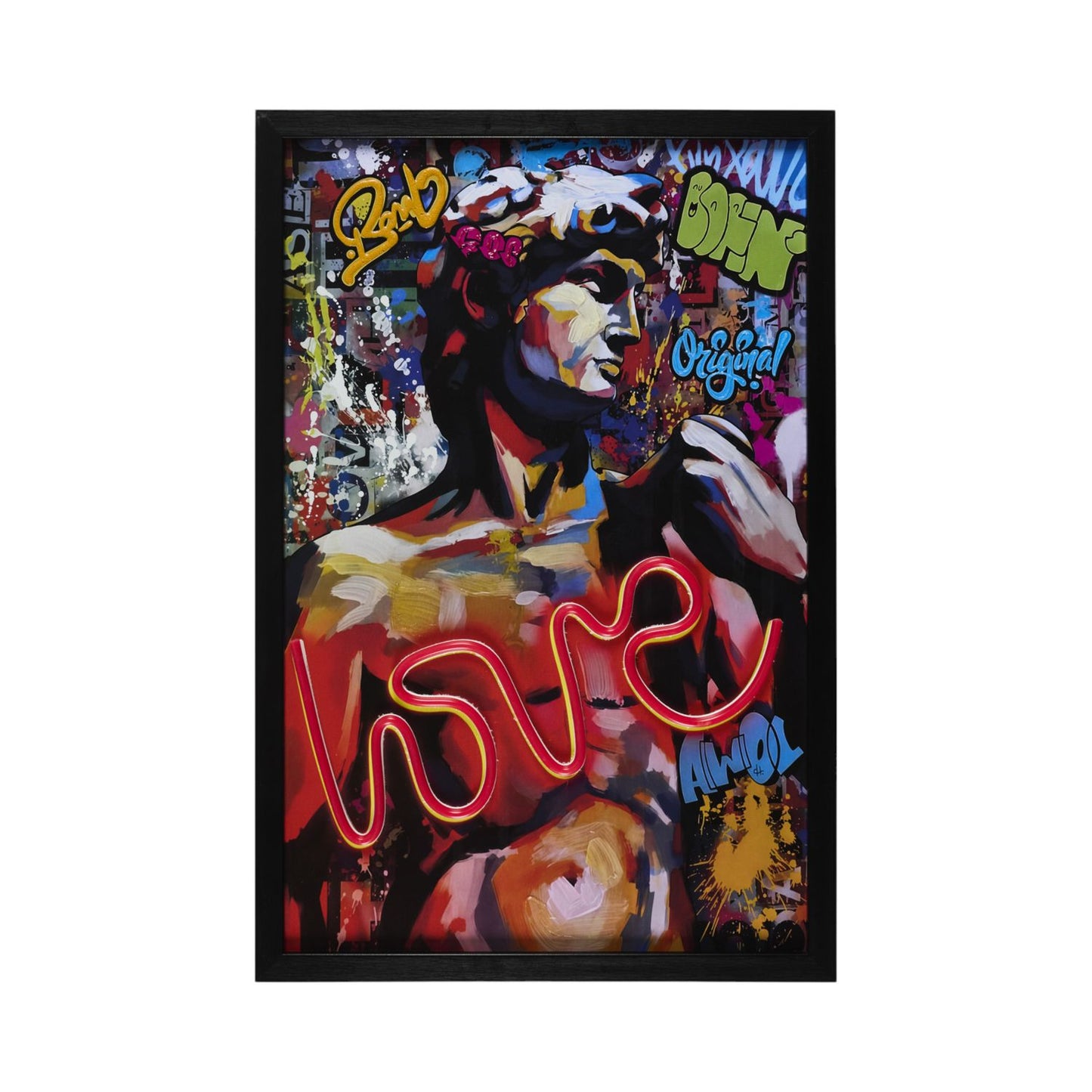 TABLEAU EFFET NEON ART LOVE