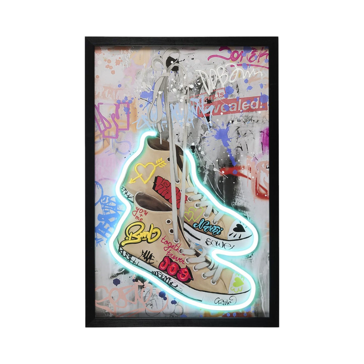 TABLEAU EFFET NEON AIR LIGHT SNEAKERS
