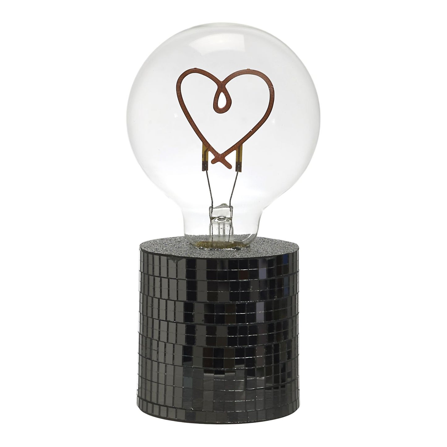 LAMPE AMPOULE DISCO COEUR