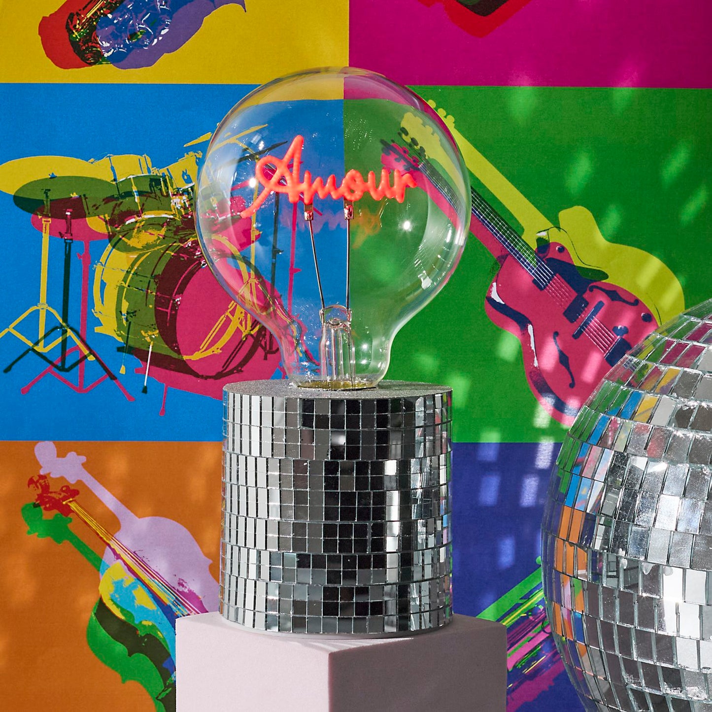 LAMPE AMPOULE DISCO AMOUR