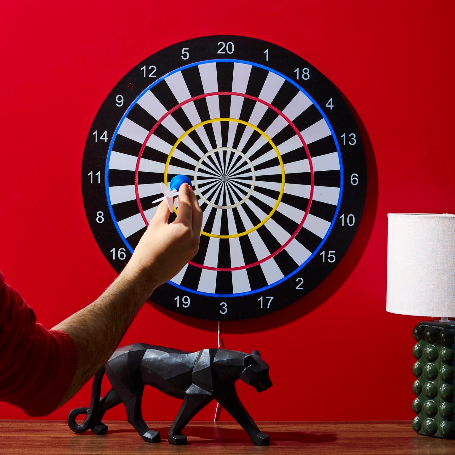 JEU DE FLECHETTES CIBLE EFFET NEON