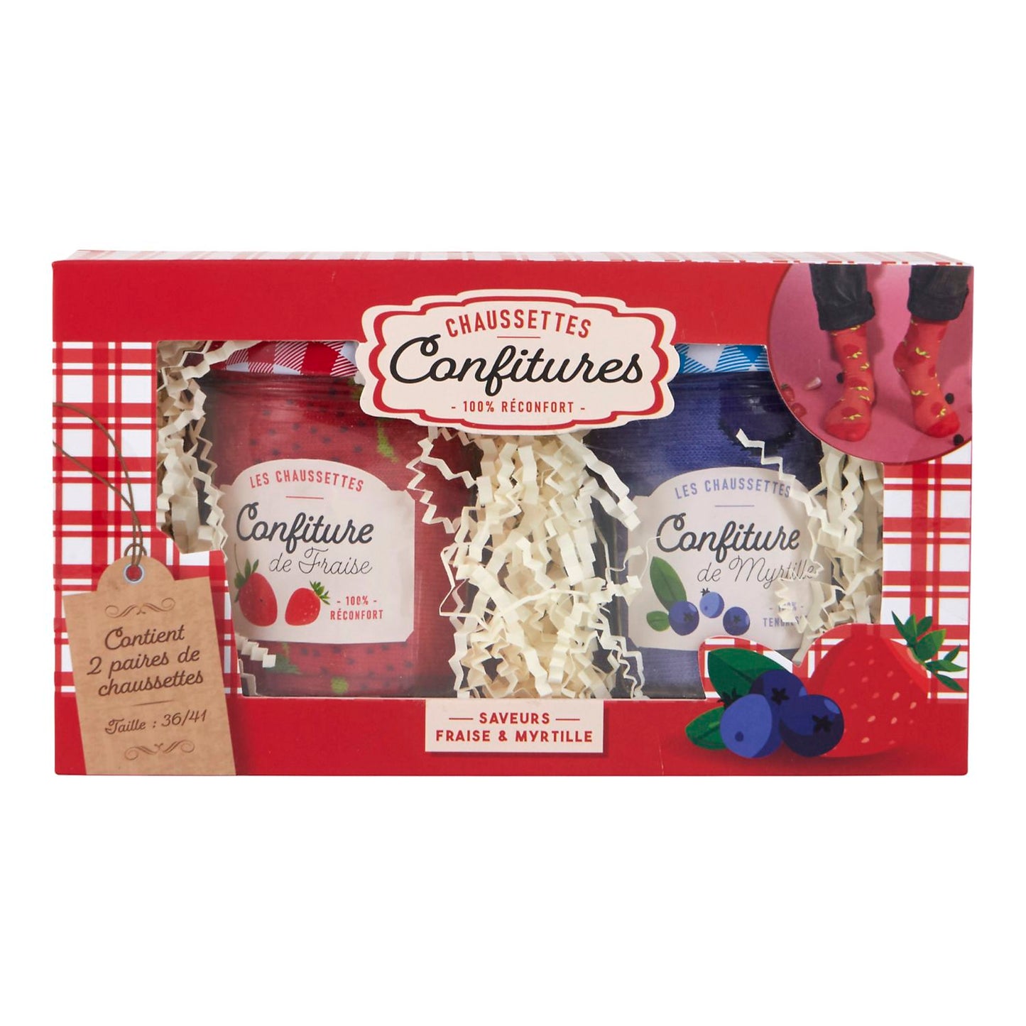 COFFRET CHAUSSETTES CONFITURES