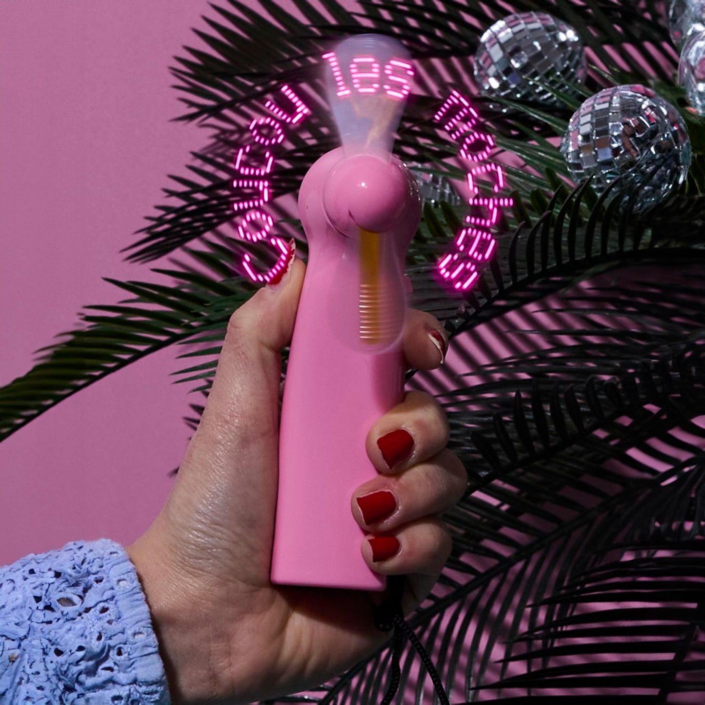 VENTILATEUR PORTABLE MESSAGE LED