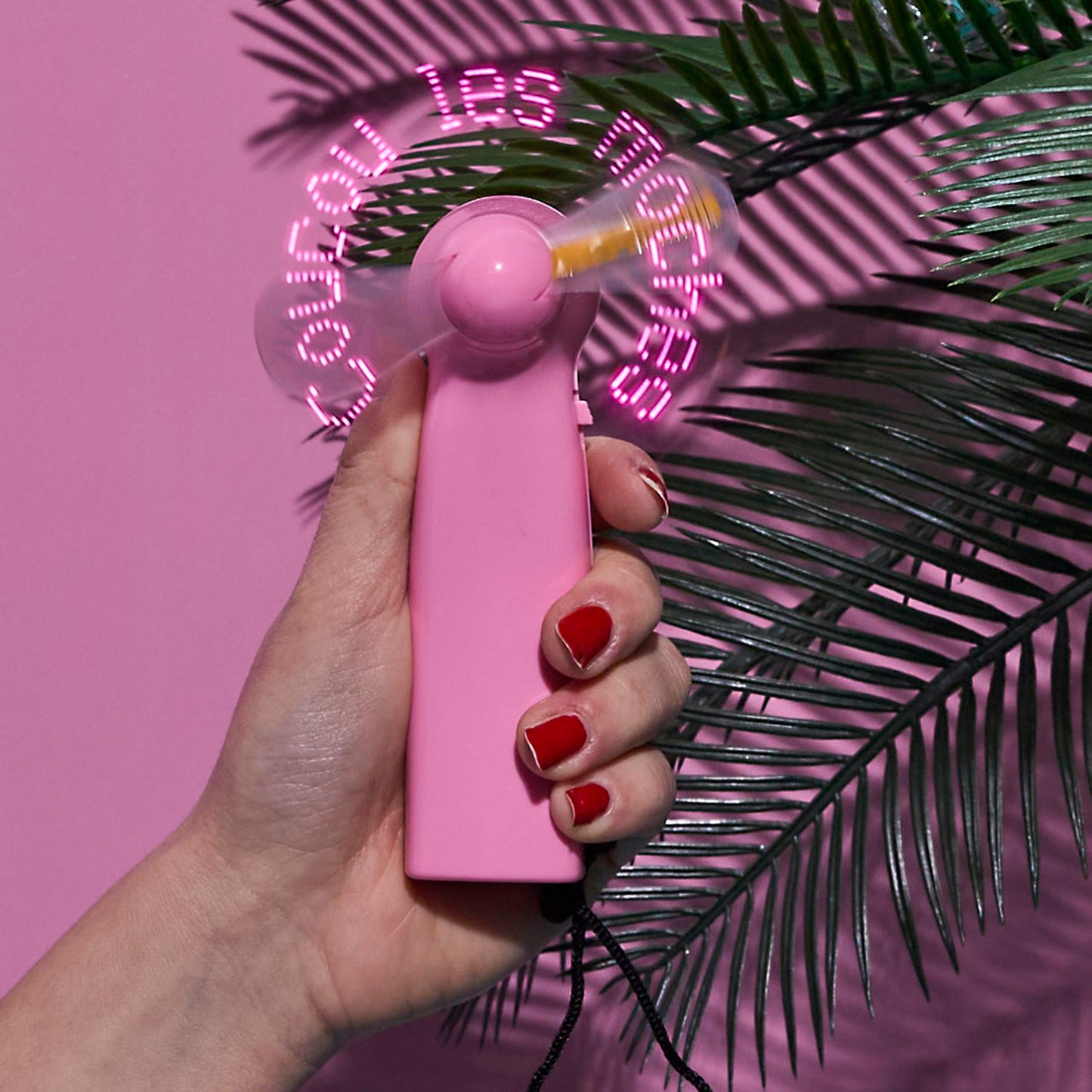 VENTILATEUR PORTABLE MESSAGE LED