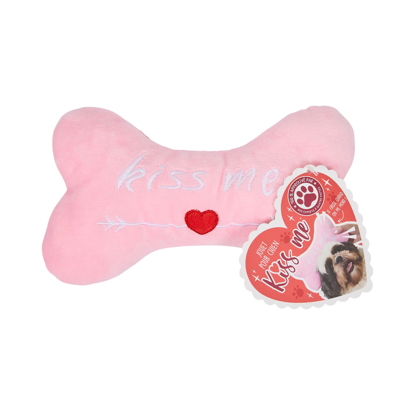 JOUET POUR CHIEN OS KISS ME