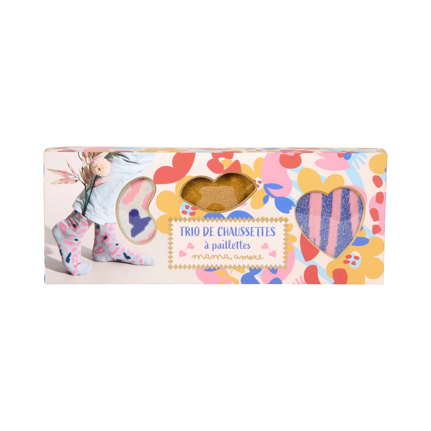 COFFRET DE 3 PAIRES DE CHAUSSETTES MAMA LOVA
