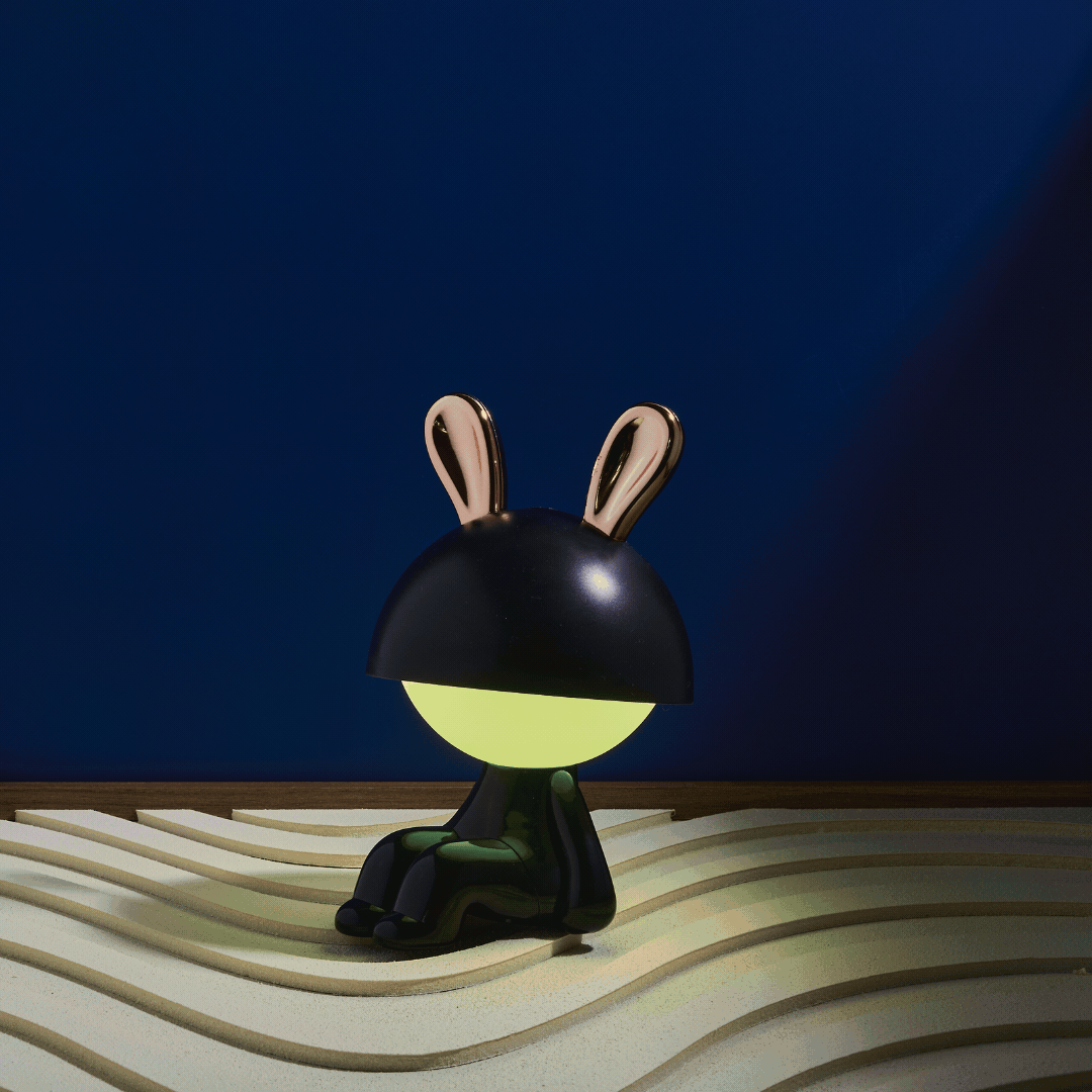LAMPE MISTER BUNNY PM ASSIS NOIR