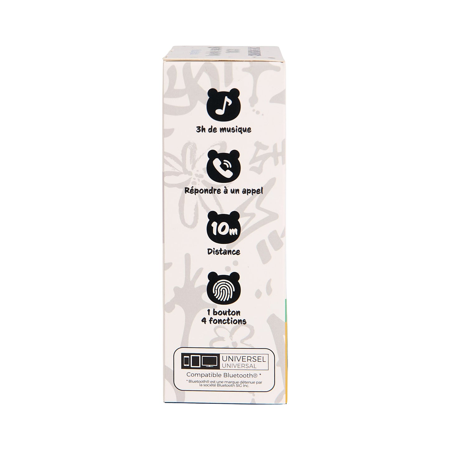 ENCEINTE CHANGING FACE CRASH NOIR