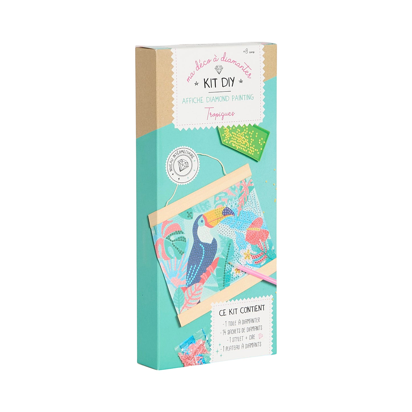 KIT DIY DIAMOND PAINTING AFFICHE TROPIQUES