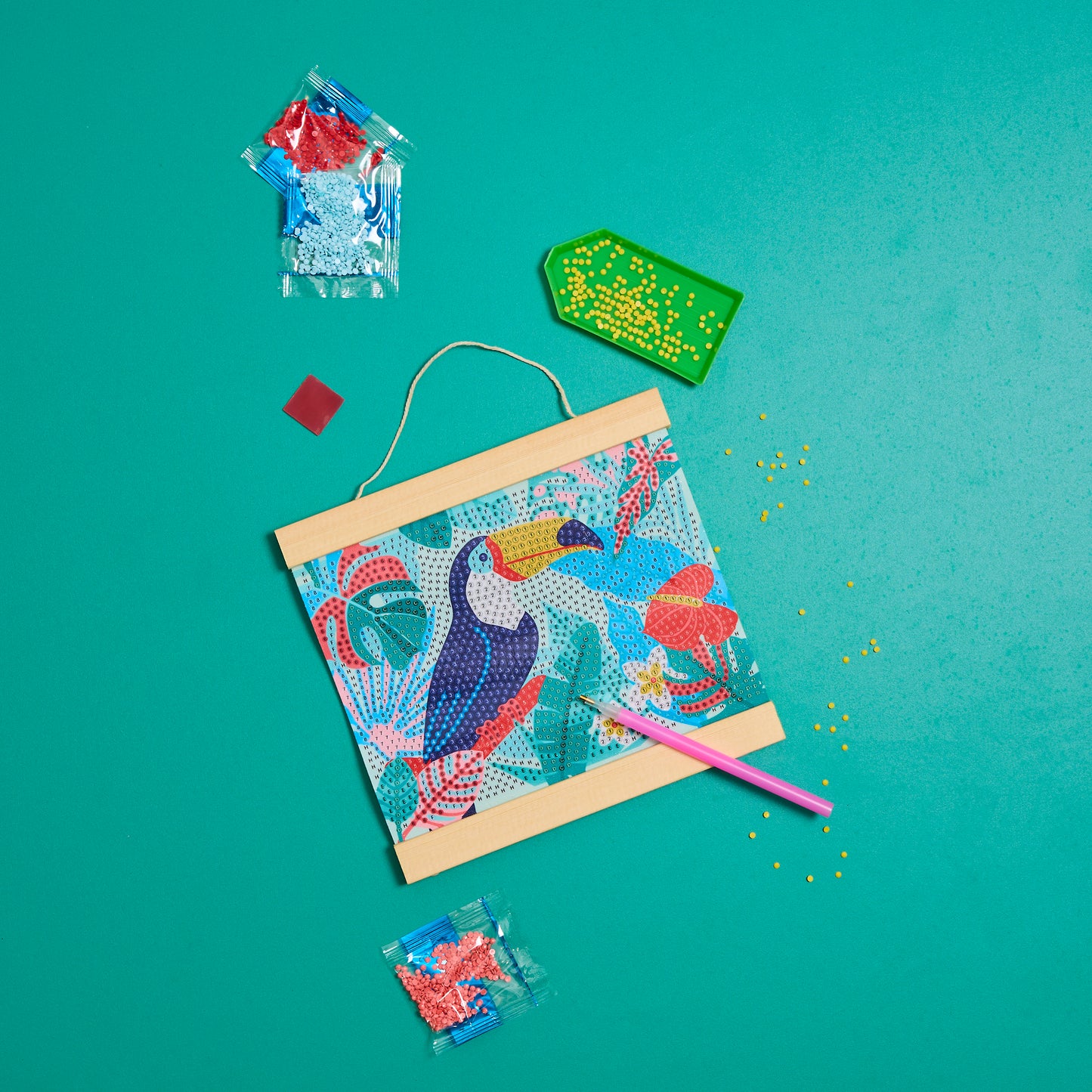 KIT DIY DIAMOND PAINTING AFFICHE TROPIQUES