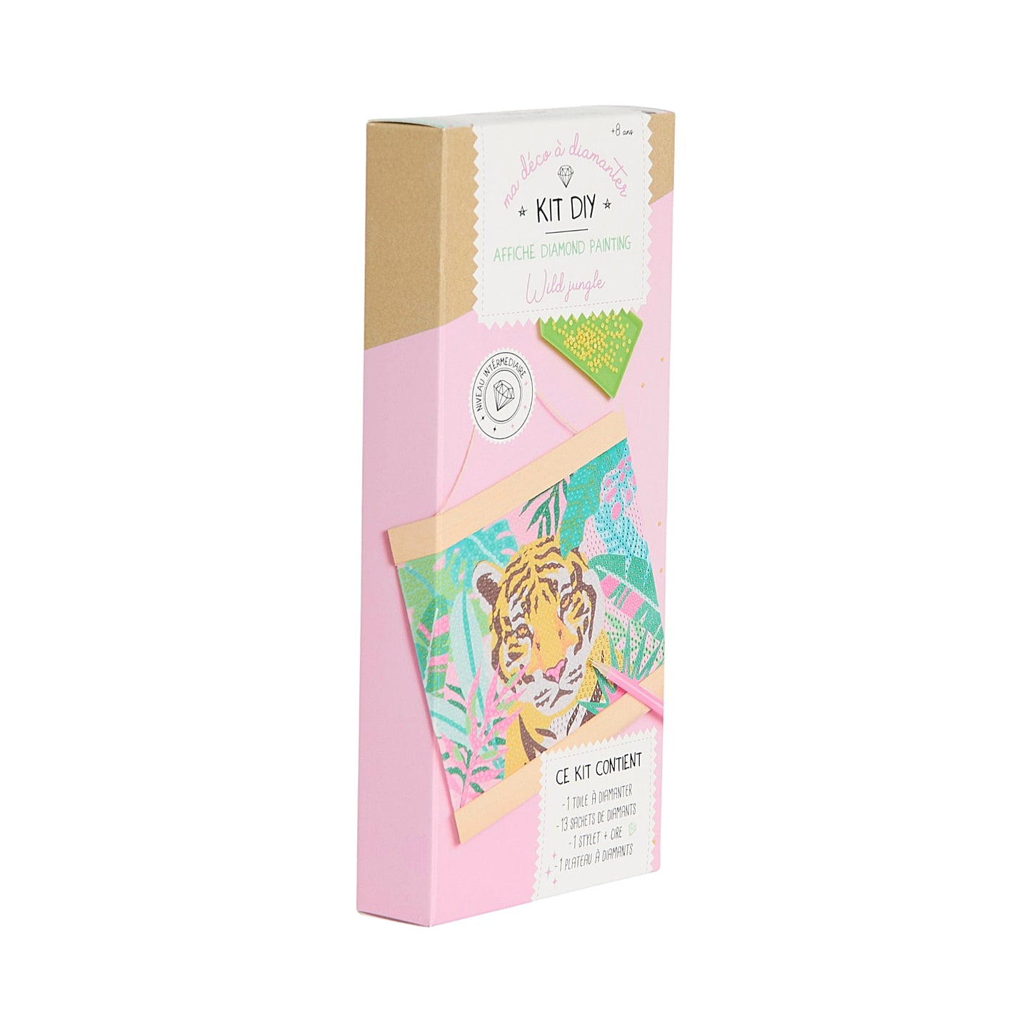 KIT DIY DIAMOND PAINTING AFFICHE WILD JUNGLE