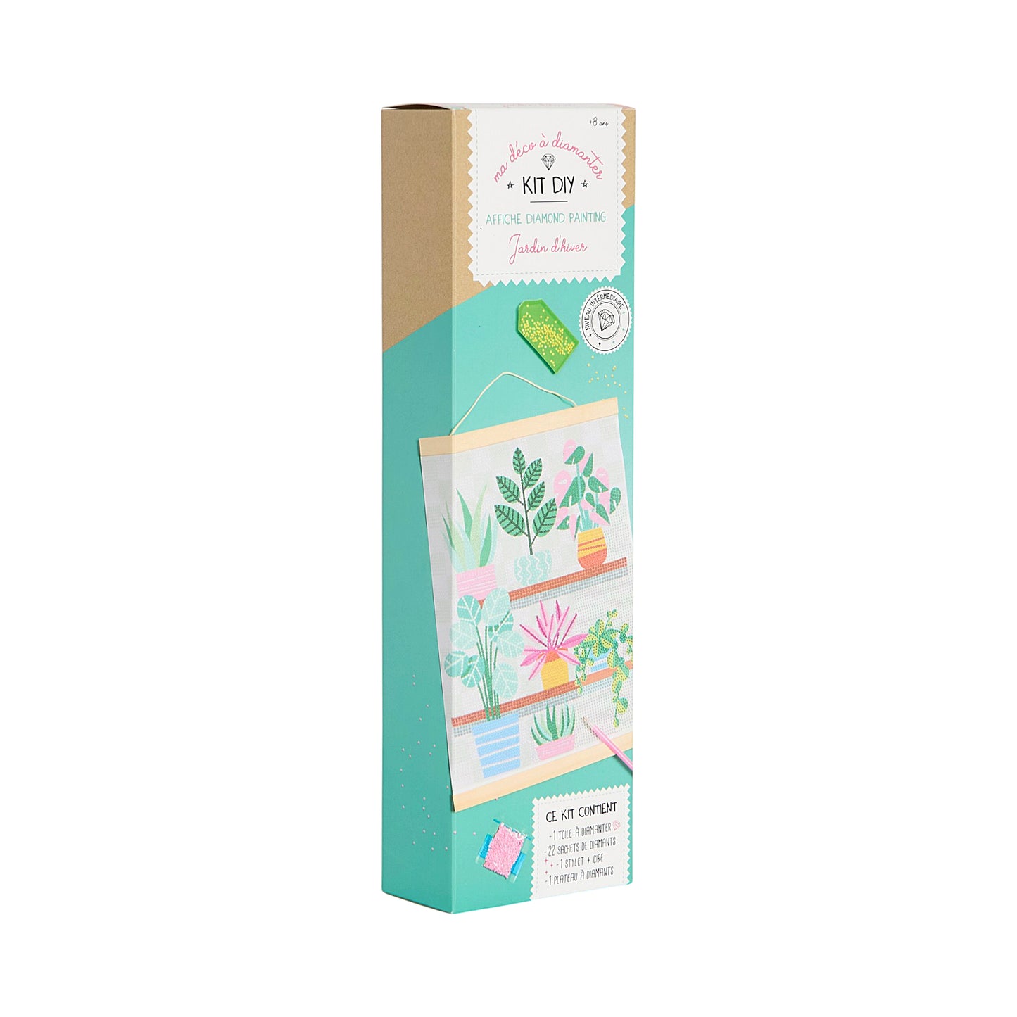 KIT DIY DIAMOND PAINTING AFFICHE JARDIN D HIVER