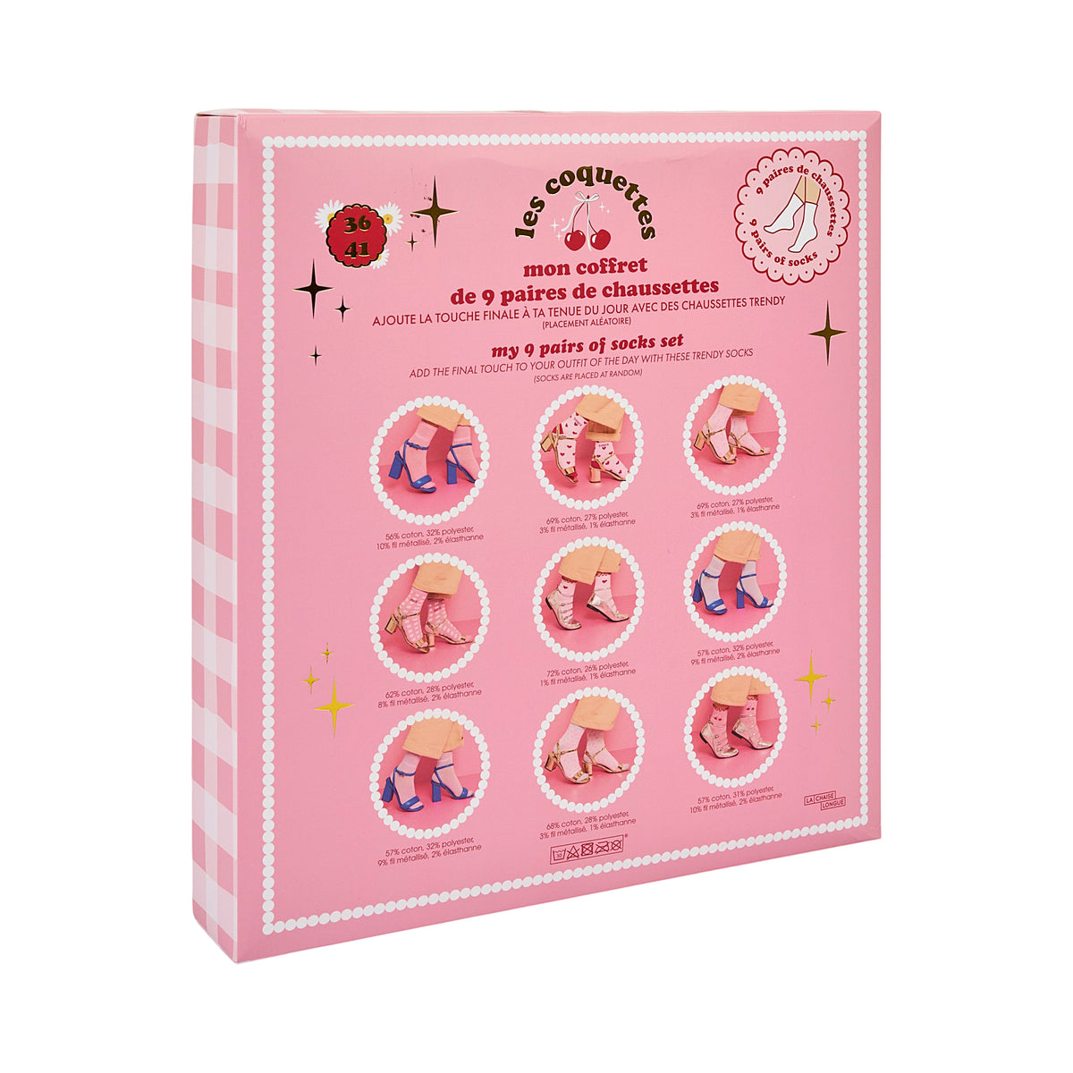 COFFRET DE 9 CHAUSSETTES LES COQUETTES