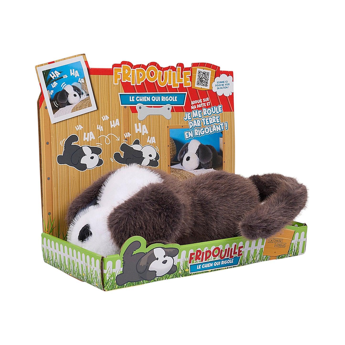PELUCHE FRIPOUILLE LE CHIEN QUI RIGOLE