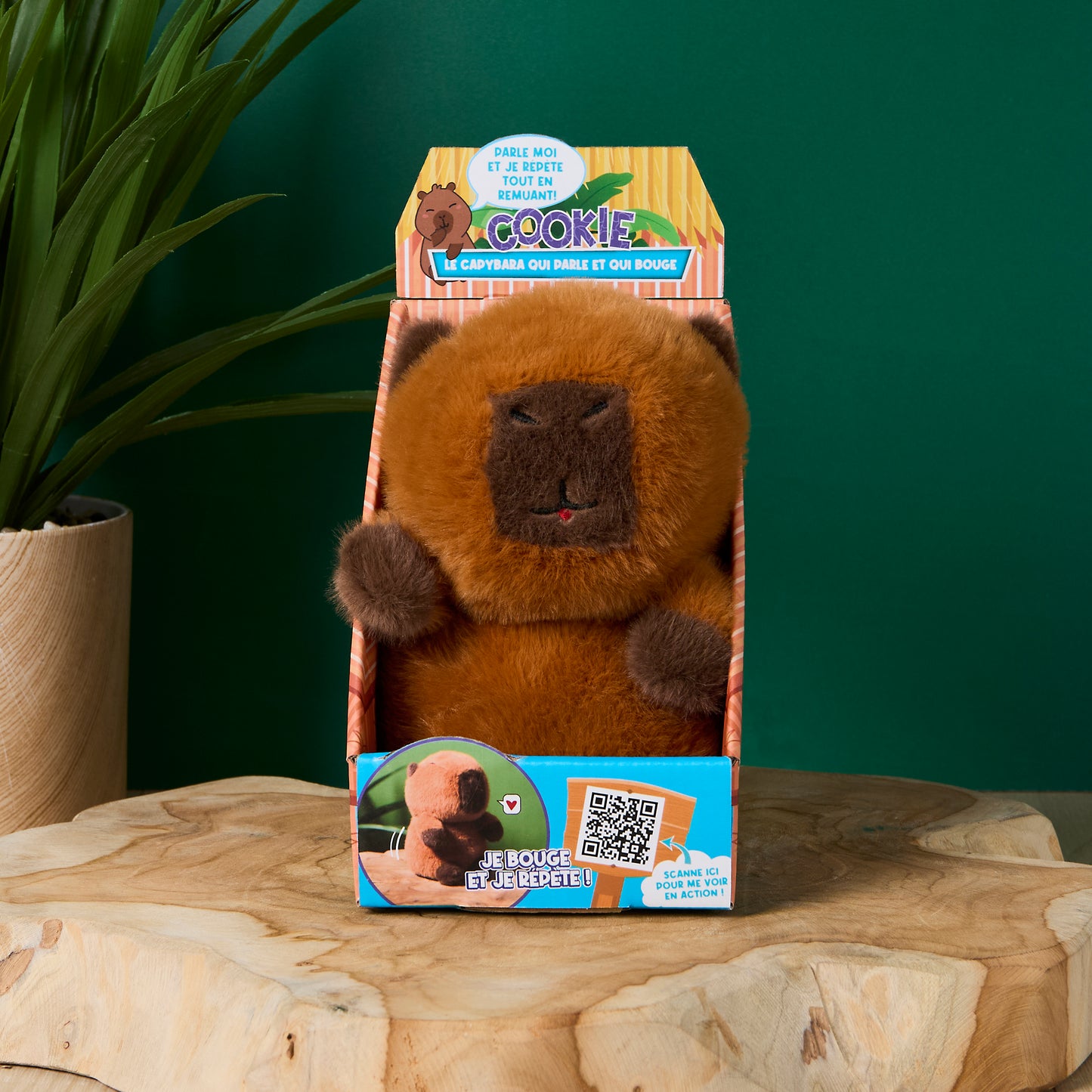 PELUCHE COOKIE LE CAPYBARA QUI PARLE