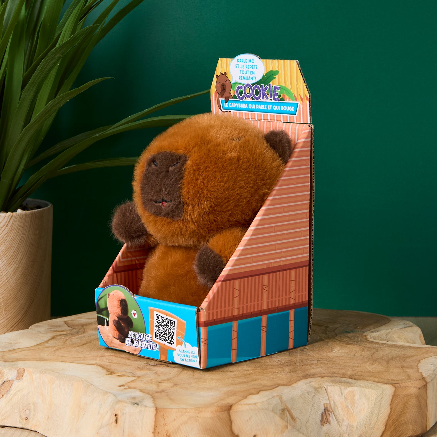 PELUCHE COOKIE LE CAPYBARA QUI PARLE