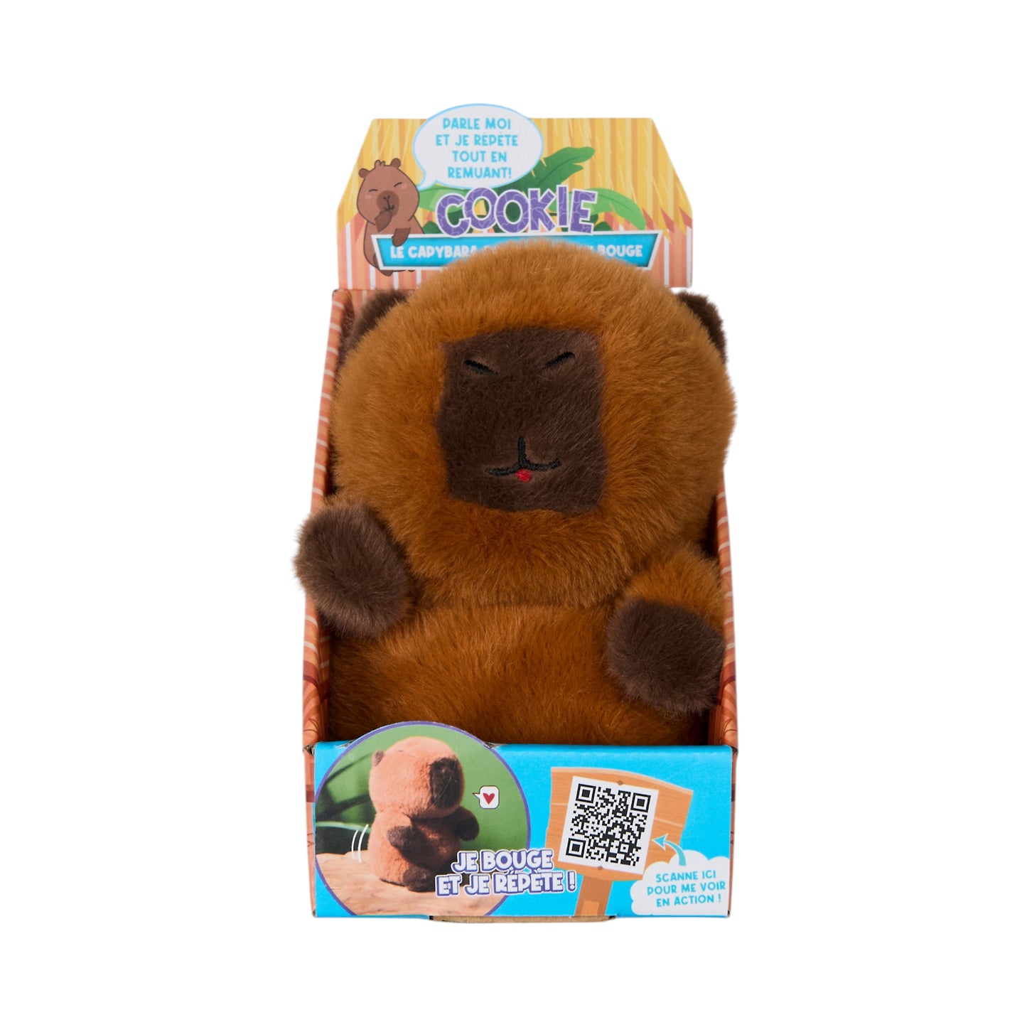PELUCHE COOKIE LE CAPYBARA QUI PARLE