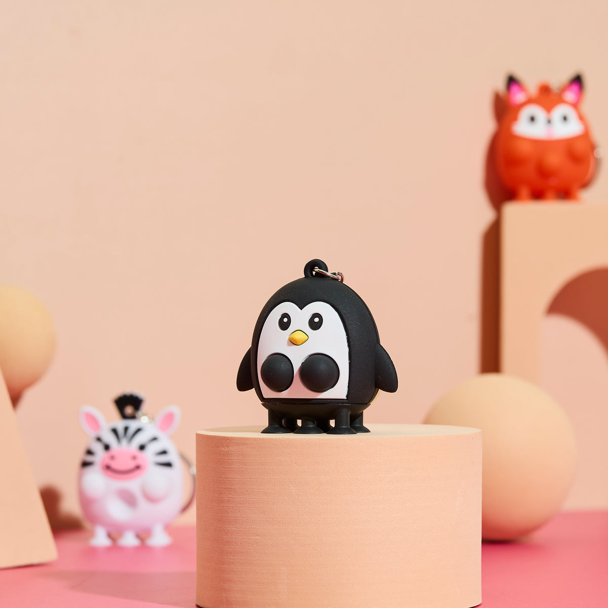BLIND BOX PORTE CLES ANIMAUX ANTI STRESS