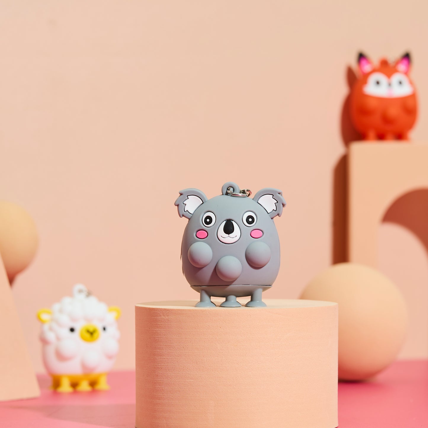 BLIND BOX PORTE CLES ANIMAUX ANTI STRESS