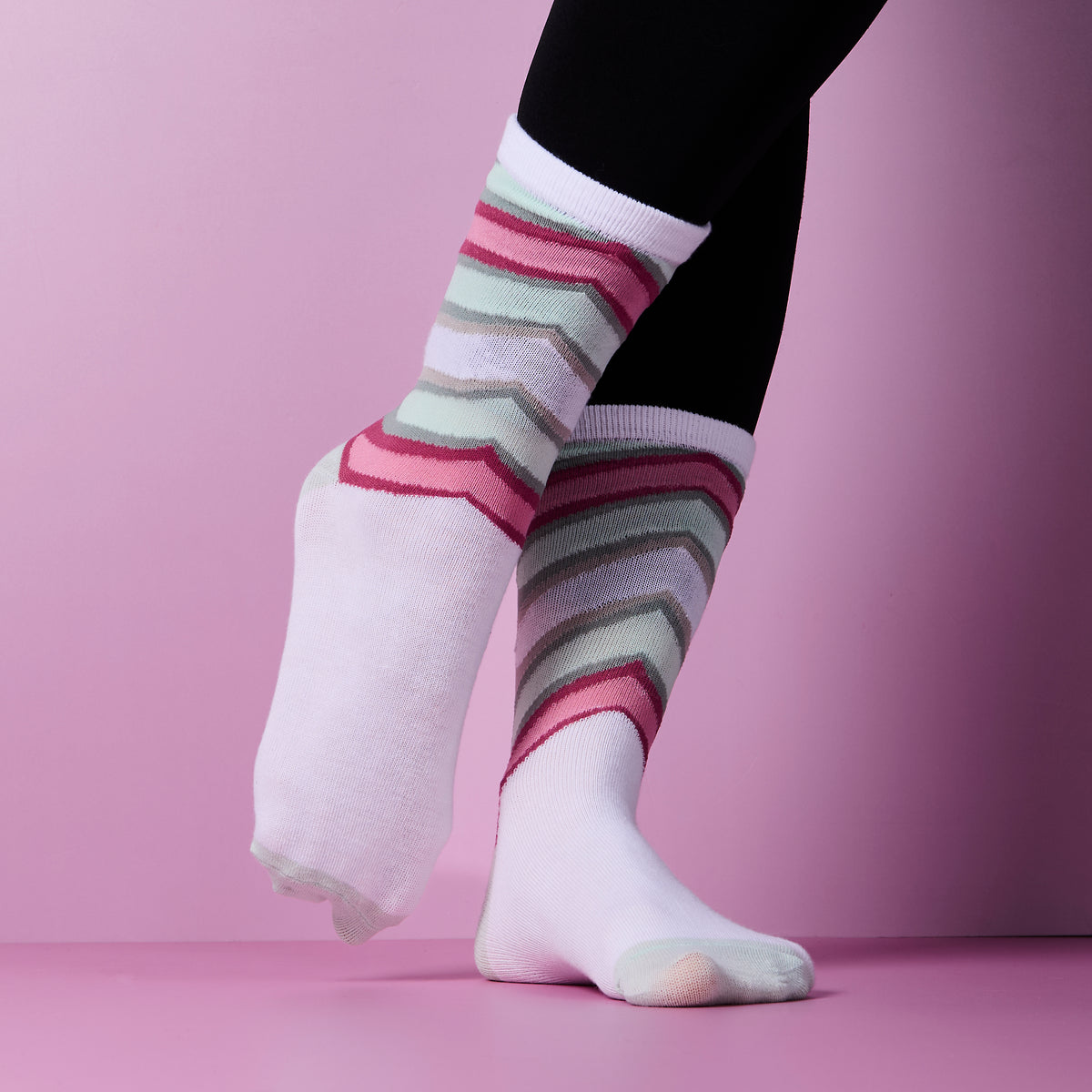 CHAUSSETTES BONBON GUIMAUVE 36-40