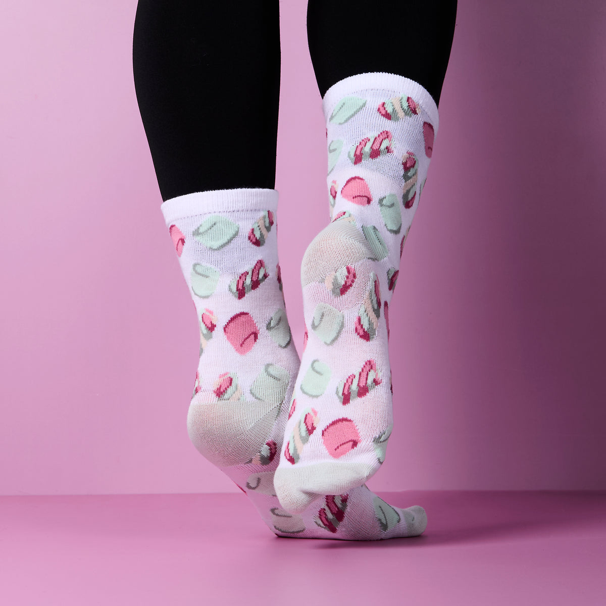 CHAUSSETTES BONBON GUIMAUVE 36-40