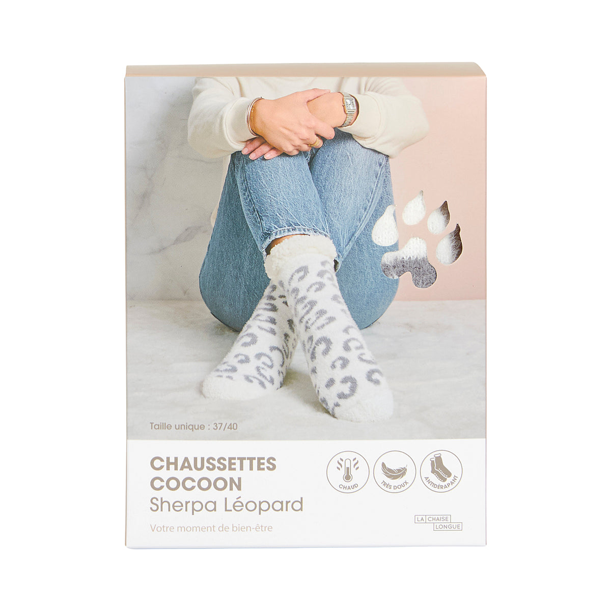 CHAUSSETTES COCOON SHERPA LEOPARD