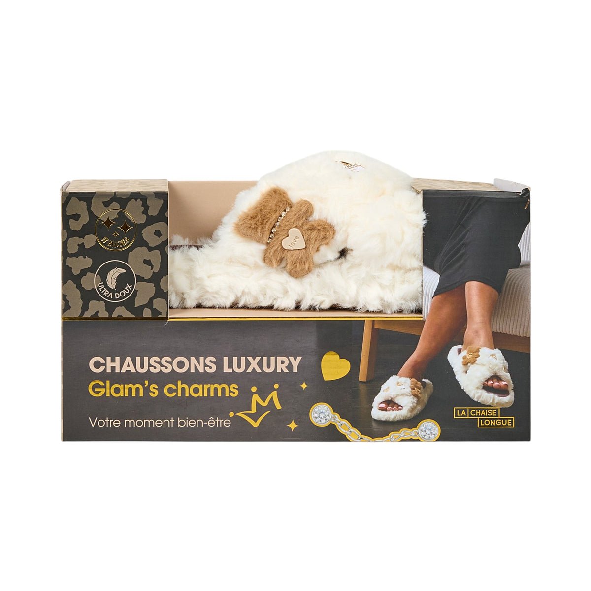 CHAUSSONS LUXURY GLAMS CHARMS IVOIRE T39 40