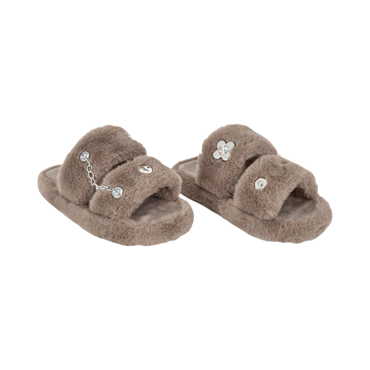 CHAUSSONS LUXURY GLAMS CHARMS TAUPE T39 40