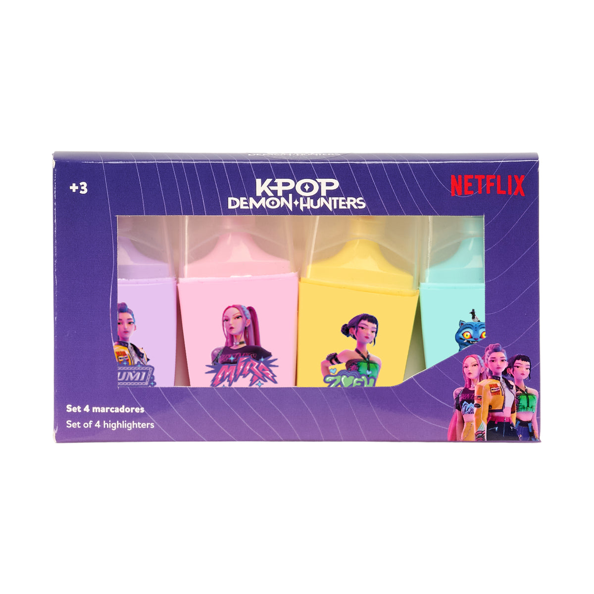 COFFRET DE 4 SURLIGNEURS DEMON HUNTERS