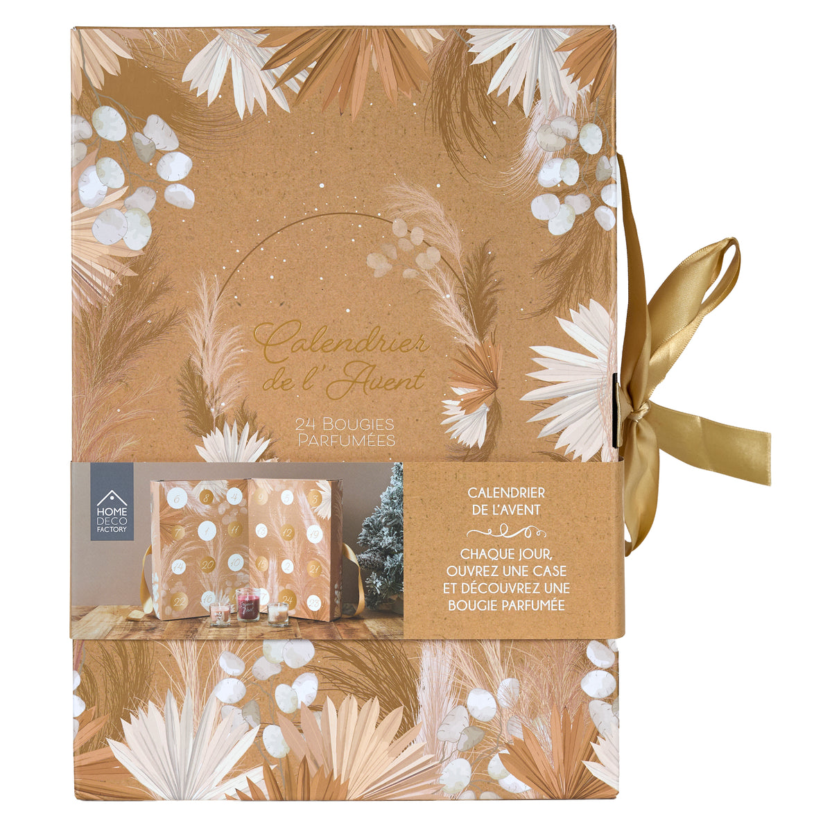 CALENDRIER DE L'AVENT BOUGIES PARFUMEES NATURE