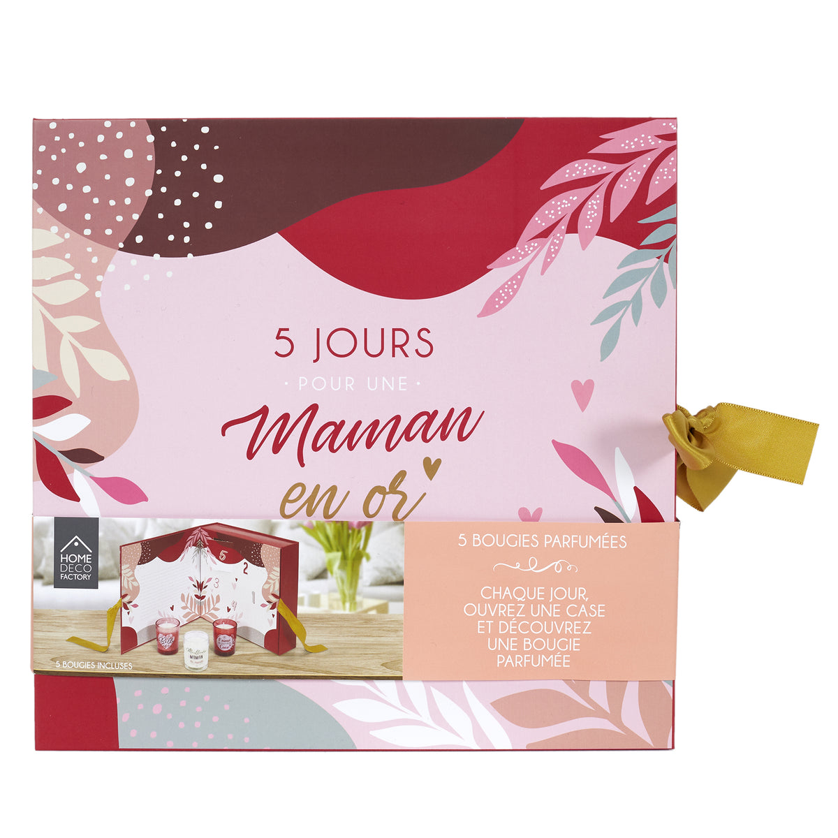 CALENDRIER 5 BOUGIES PARFUMEES MAMAN