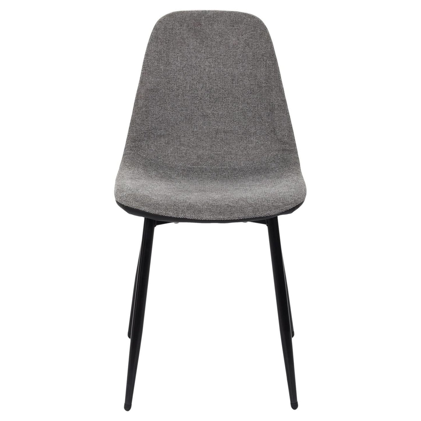 CHAISES MEMPHIS GRIS ET NOIR - Lot de 4