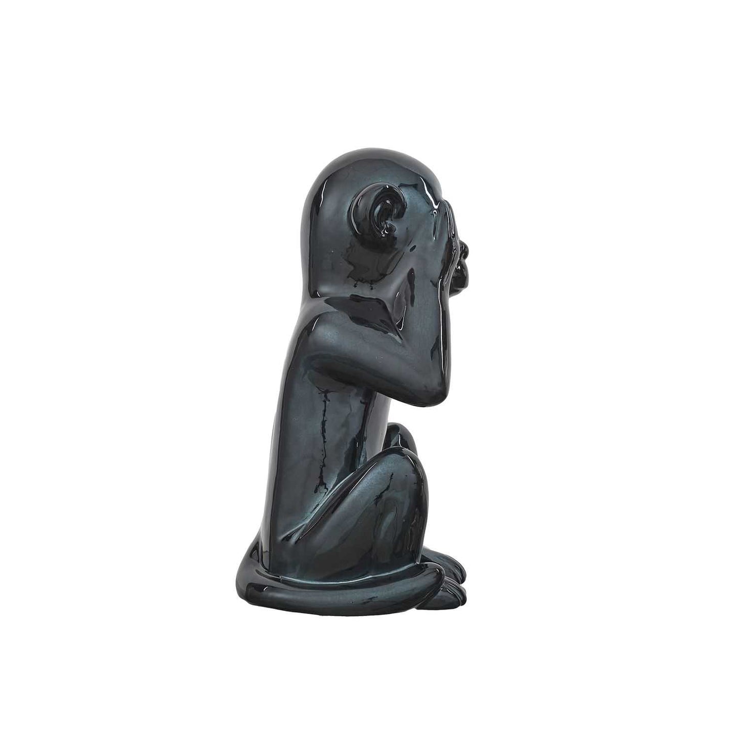 STATUE SINGE NOIR H28CM