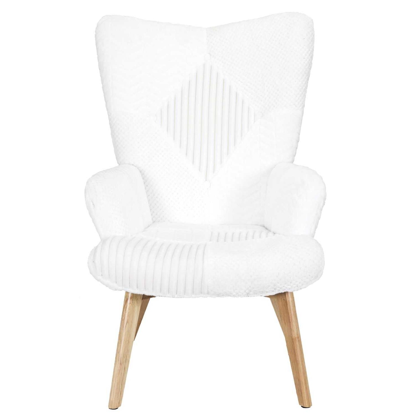 FAUTEUIL HELSINKI PATCHWORK BLANC