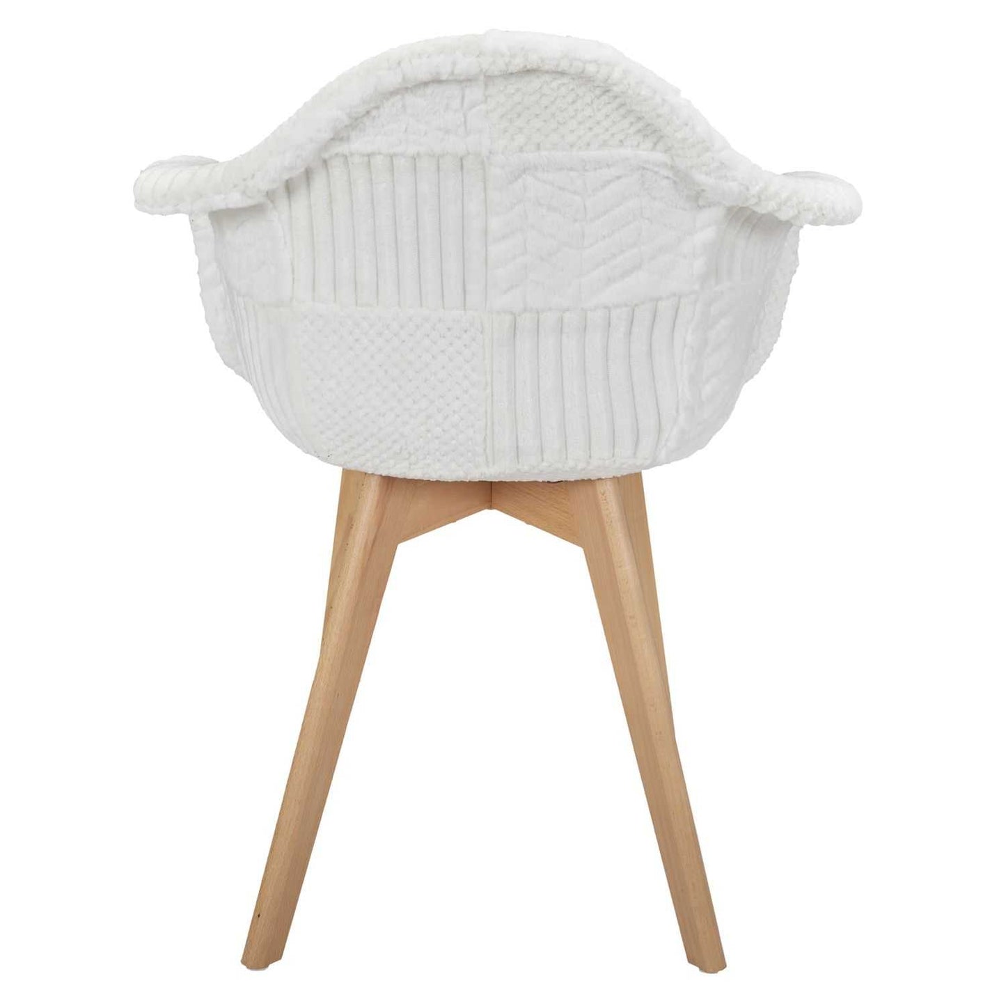 FAUTEUIL SCANDINAVE PATCHWORK BLANC
