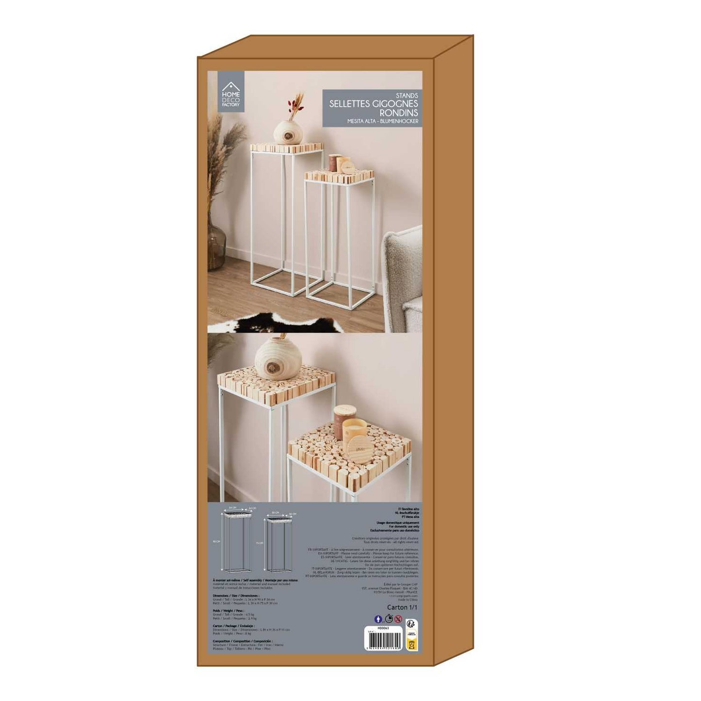 SELLETTE GIGOGNE RONDIN - LOT DE 2