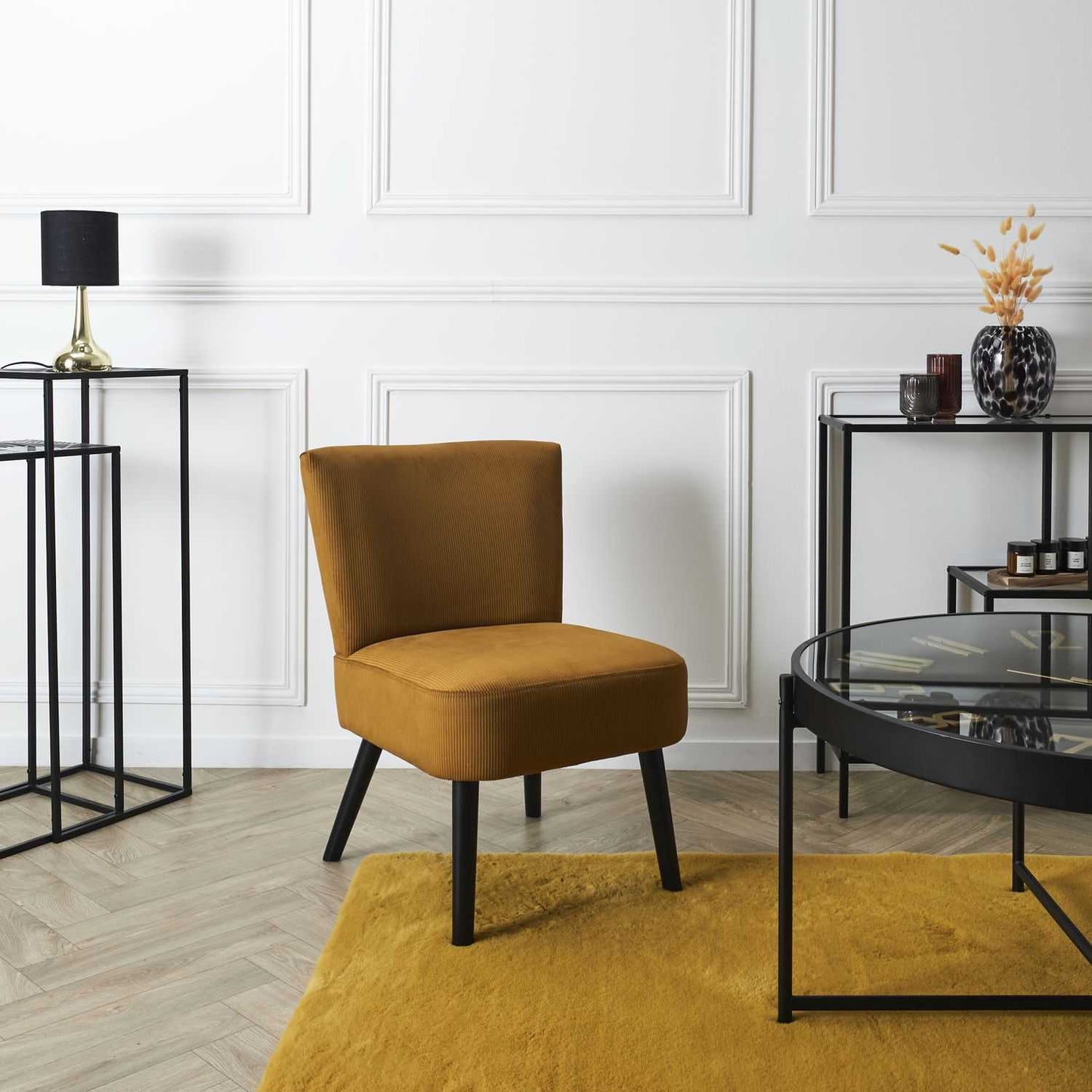 FAUTEUIL CRAPAUD GIULIA JAUNE