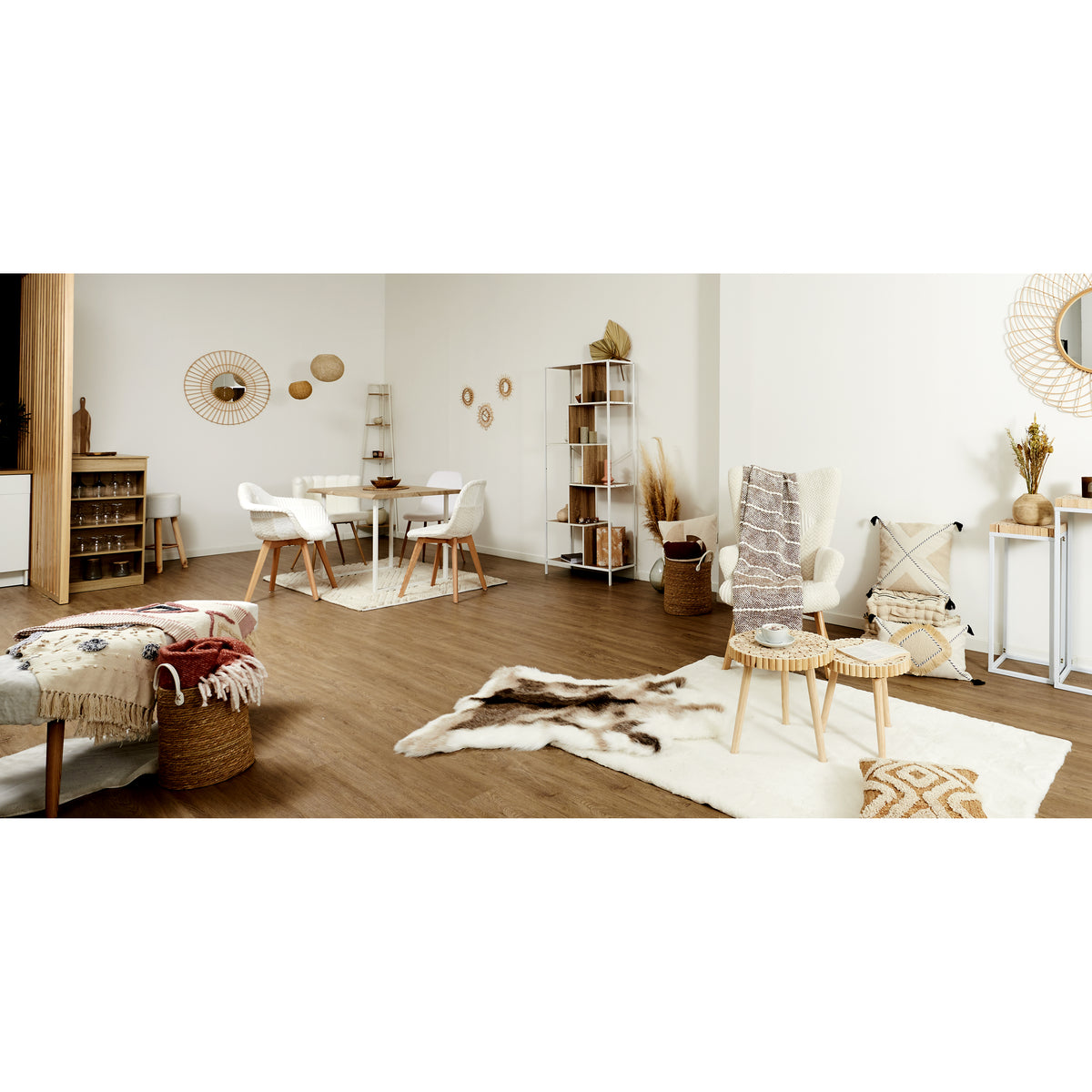 ETAGERE EDISON BLANC 80X30X180CM