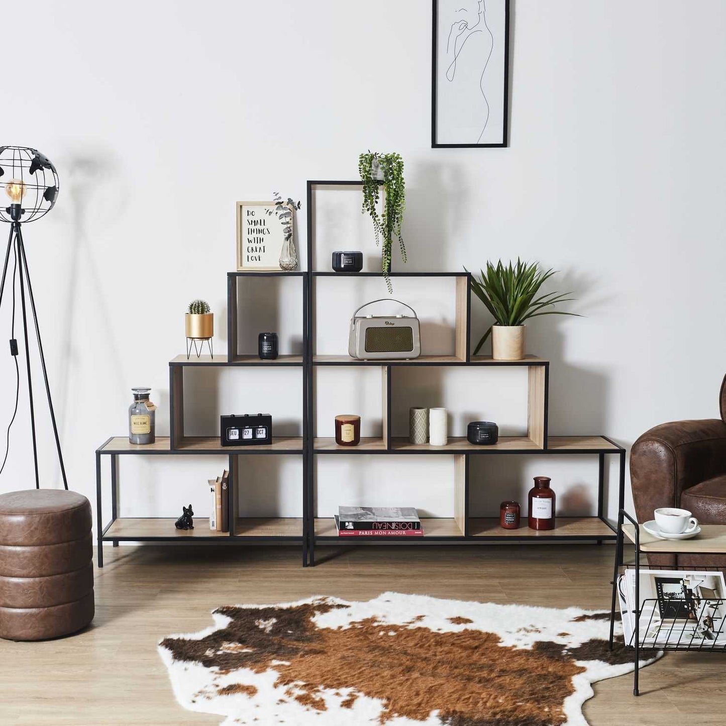 ETAGERE ESCALIER EDISON H146CM